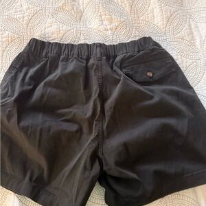Men's Black Flat Front Shorts
